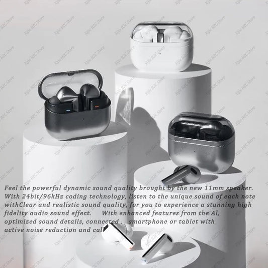 2025 New Buds 3 Pro True Wireless Bluetooth Earphone Headphone HiFi Sound LowLatency Noise Reduction Earbuds for IOS PC Android