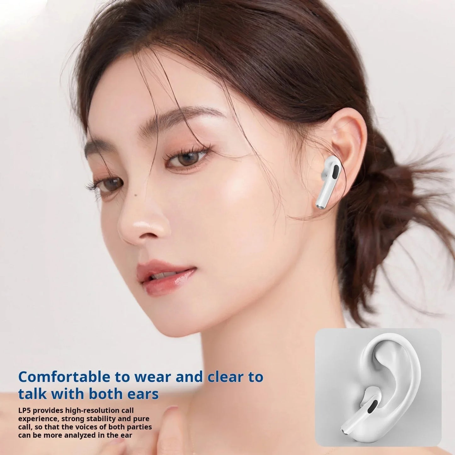 SCELTECH earbuds with USB cable, case, and user manual

