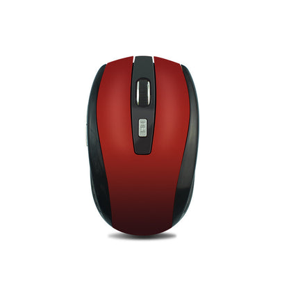 "Top view of matte wireless mouse in black color"

